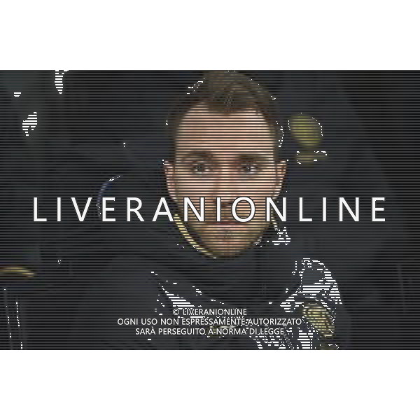 il nuovo acquisto dell\'inter Christian Eriksen in panchina Inter vs Fiorentina Coppa Italia - quarti di finale Milano 29-01-2020 Stadio Giuseppe Meazza - San Siro foto Roberto Garavaglia - ag. Aldo Liverani sas/ AGENZIA ALDO LIVERANI SAS