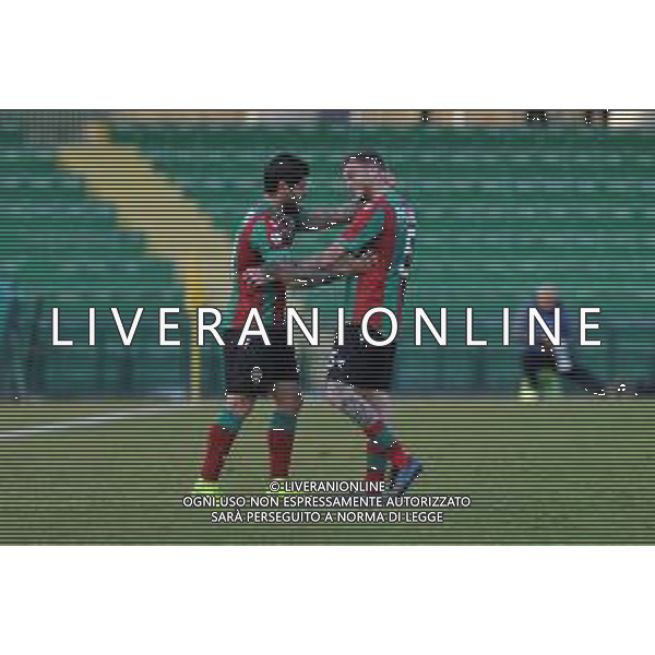 Ternana vs Catania Coppa Italia Serie C - Semifinale andata Stadio Libero Liberati - Terni 29-01-2020 nella foto Esultanza Palumbo e Torromino FOTO FEDERICO GAETANO-AG ALDO LIVERANI SAS