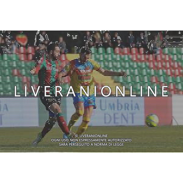 Ternana vs Catania Coppa Italia Serie C - Semifinale andata Stadio Libero Liberati - Terni 29-01-2020 nella foto Bergamelli e Barisic FOTO FEDERICO GAETANO-AG ALDO LIVERANI SAS