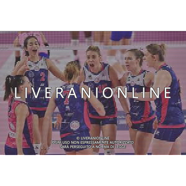 Volley Coppa Italia Femminile 2019/2020 Scandicci, Italia 29/01/2020 Quarti di finale - Savino Del Bene Scandicci vs Èpiu Pomi Casalmaggiore Nella foto: Esultanza Savino Del Bene Scandicci FOTO LISA GUGLIELMI-ALESSIO MARINI-AG ALDO LIVERANI SAS