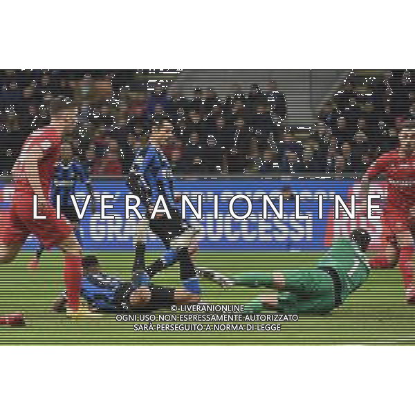 antonio Candreva segna il gol del 1 a 0 Inter Inter vs Fiorentina Coppa Italia - quarti di finale Milano 29-01-2020 Stadio Giuseppe Meazza - San Siro foto Roberto Garavaglia - ag. Aldo Liverani sas/ AGENZIA ALDO LIVERANI SAS