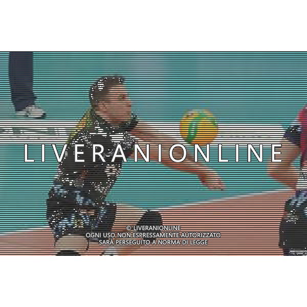 Volley Champions League Men 2019/2020 Perugia, Italia 29/01/2020 Sir Sicoma Monini Perugia vs Tours VB Nella foto: giuliano de cecco (n.15 palleggiatore sir safety conad perugia) in ricezione FOTO LORIS CERQUIGLINI-ALESSIO MARINI-AG ALDO LIVERANI SAS