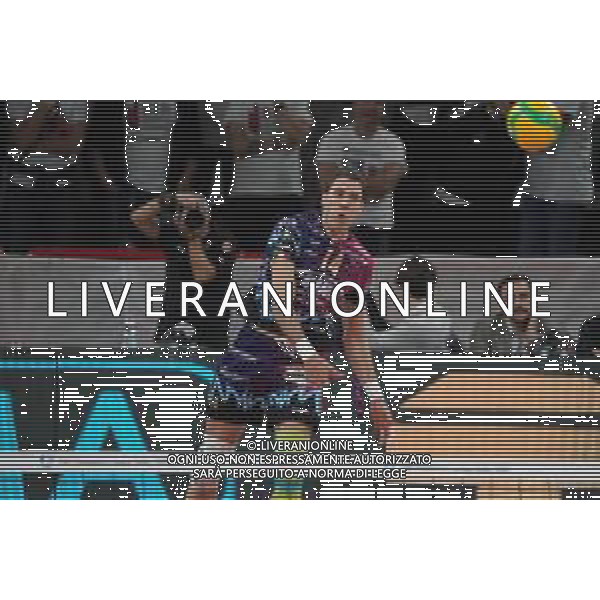 Volley Champions League Men 2019/2020 Perugia, Italia 29/01/2020 Sir Sicoma Monini Perugia vs Tours VB Nella foto: aleksandar atanasijevic (n.14 opposto sir safety conad perugia) alla battuta FOTO LORIS CERQUIGLINI-ALESSIO MARINI-AG ALDO LIVERANI SAS
