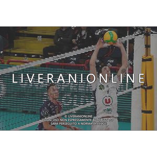 Volley Champions League Men 2019/2020 Perugia, Italia 29/01/2020 Sir Sicoma Monini Perugia vs Tours VB Nella foto: barry damien (n.7 schioacciatore tours vb)alzaa FOTO LORIS CERQUIGLINI-ALESSIO MARINI-AG ALDO LIVERANI SAS