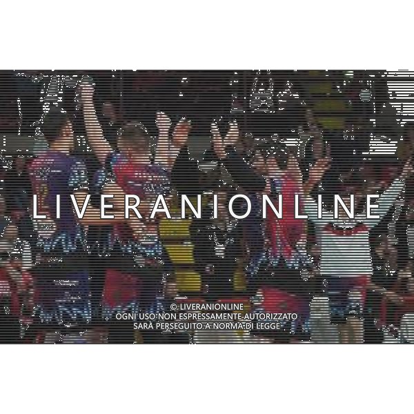 Volley Champions League Men 2019/2020 Perugia, Italia 29/01/2020 Sir Sicoma Monini Perugia vs Tours VB Nella foto: sir sicoma monini esulta per la vittoria FOTO LORIS CERQUIGLINI-ALESSIO MARINI-AG ALDO LIVERANI SAS