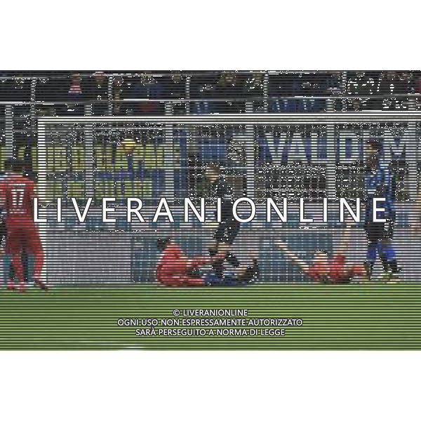 Martin Caceres segna il gol del 1 a 1 Fiorentina Inter vs Fiorentina Coppa Italia - quarti di finale Milano 29-01-2020 Stadio Giuseppe Meazza - San Siro foto Roberto Garavaglia - ag. Aldo Liverani sas/ AGENZIA ALDO LIVERANI SAS