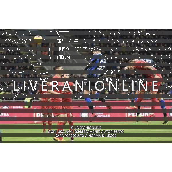 occasione di alessandro Bastoni di testa Inter vs Fiorentina Coppa Italia - quarti di finale Milano 29-01-2020 Stadio Giuseppe Meazza - San Siro foto Roberto Garavaglia - ag. Aldo Liverani sas/ AGENZIA ALDO LIVERANI SAS