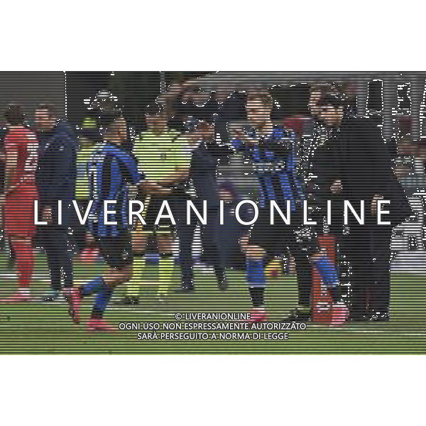 sostituzione di alexis sanchez con christian Eriksen che entra in campo Inter vs Fiorentina Coppa Italia - quarti di finale Milano 29-01-2020 Stadio Giuseppe Meazza - San Siro foto Roberto Garavaglia - ag. Aldo Liverani sas/ AGENZIA ALDO LIVERANI SAS