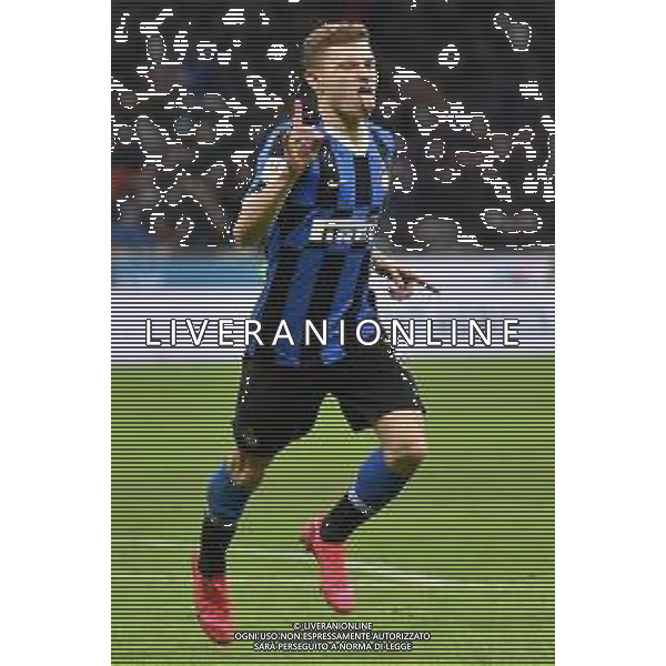 Nicolo’ Barella (Inter) Inter vs Fiorentina Coppa Italia - quarti di finale Milano 29-01-2020 Stadio Giuseppe Meazza - San Siro foto Roberto Garavaglia - ag. Aldo Liverani sas