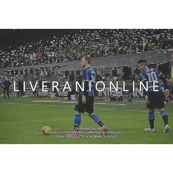 Christian Eriksen (Inter) e sulla DX Lautaro Martinez (Inter) Inter vs Fiorentina Coppa Italia - quarti di finale Milano 29-01-2020 Stadio Giuseppe Meazza - San Siro foto Roberto Garavaglia - ag. Aldo Liverani sas