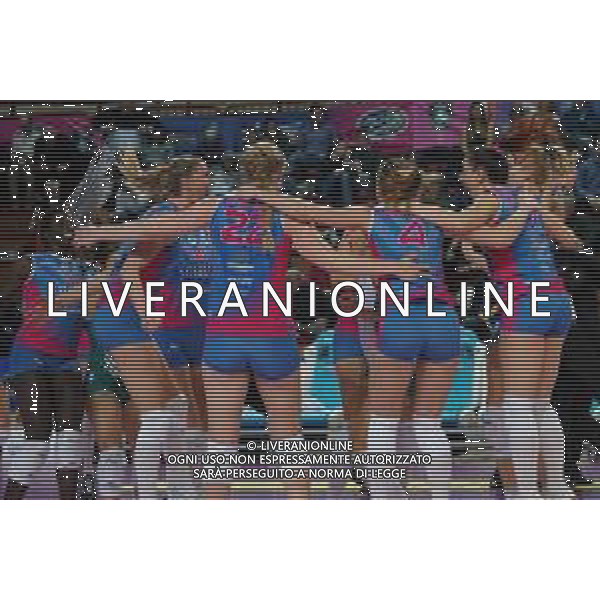 Volley Coppa Italia Femminile 2019/2020 Novara, Italia 29/01/2020 Igor Gorgonzola Novara vs Saugella Monza Nella foto: esultanza Saugella Monza FOTO SALVO BARBAGALLO-ALESSIO MARINI-AG ALDO LIVERANI SAS