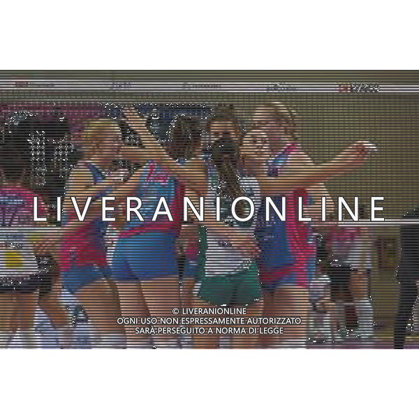 Volley Coppa Italia Femminile 2019/2020 Novara, Italia 29/01/2020 Igor Gorgonzola Novara vs Saugella Monza Nella foto: esultanza Saugella Monza FOTO SALVO BARBAGALLO-ALESSIO MARINI-AG ALDO LIVERANI SAS