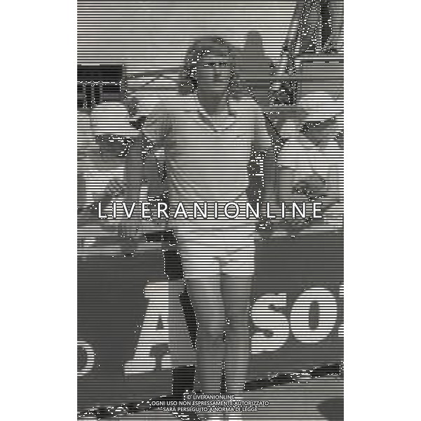 1974 ROMA INTERNAZIONALI D\'ITALIA DI TENNIS INCONTRO FINALE BJORN BORG CONTRO ILIE NASTASE NELLA FOTO BJORN BORG AG ALDO LIVERANI SAS