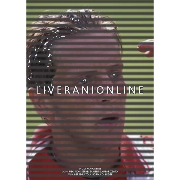 RETROSPETTIVA MASSIMO AMBROSINI CALCIATORE NELLA FOTO MASSIMO AMBROSINI CON LA MAGLIA DEL VICENZA CALCIO AG ALDO LIVERANI SAS