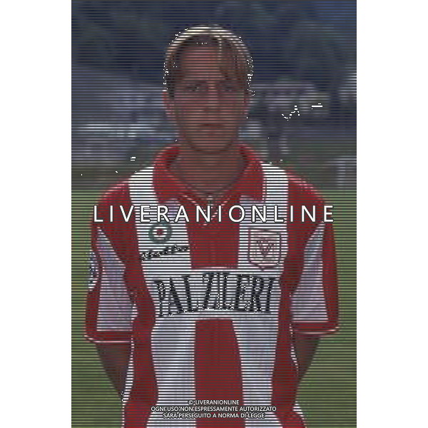 RETROSPETTIVA MASSIMO AMBROSINI CALCIATORE NELLA FOTO MASSIMO AMBROSINI CON LA MAGLIA DEL VICENZA CALCIO AG ALDO LIVERANI SAS