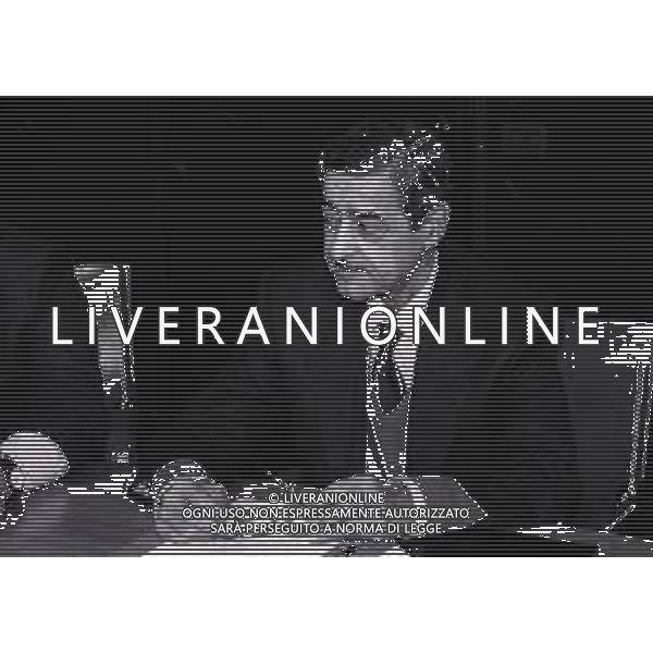 1994-1995 MILANO LEGA CALCIO CONSIGLIO DI LEGA NELLA FOTO FRANCO JURLANO PRESIDENTE LECCE CALCIO AG ALDO LIVERANI SAS