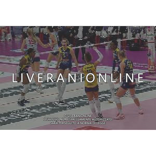 Volley Coppa Italia Femminile 2019/2020 Busto Arsizio, Italia 01/02/2020 Semifinali - Imoco Volley Conegliano vs Savino Del Bene Scandicci Nella foto: Esultanza Imoco Volley Conegliano FOTO SALVO BARBAGALLO-ALESSIO MARINI-AG ALDO LIVERANI SAS