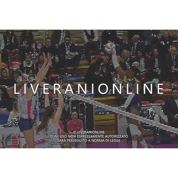 Volley Coppa Italia Femminile 2019/2020 Busto Arsizio, Italia 01/02/2020 Semifinali - Imoco Volley Conegliano vs Savino Del Bene Scandicci Nella foto: Schiacciata di Miriam Sylla, 17 (Imoco Volley Conegliano) FOTO SALVO BARBAGALLO-ALESSIO MARINI-AG ALDO LIVERANI SAS