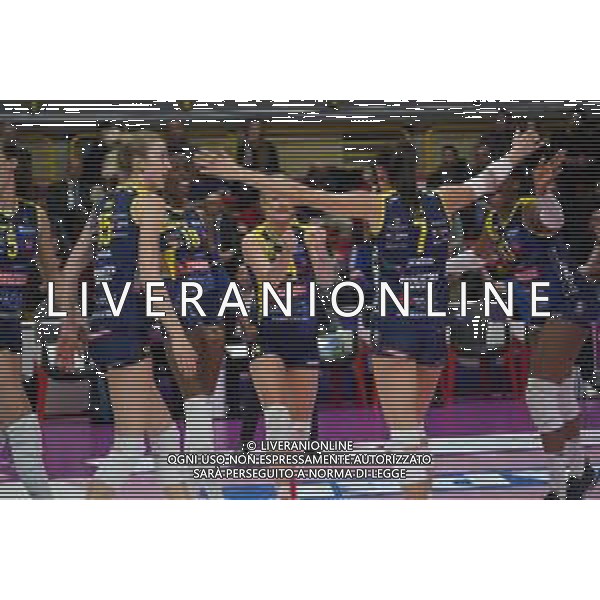 Volley Coppa Italia Femminile 2019/2020 Busto Arsizio, Italia 01/02/2020 Semifinali - Imoco Volley Conegliano vs Savino Del Bene Scandicci Nella foto: esultanza Imoco Volley Conegliano FOTO SALVO BARBAGALLO-ALESSIO MARINI-AG ALDO LIVERANI SAS
