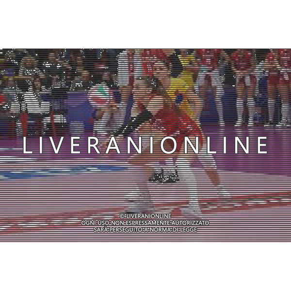 Volley Coppa Italia Femminile 2019/2020 Busto Arsizio, Italia 01/02/2020 Semifinali - Unet E-Work Busto Arsizio vs Saugella Monza Nella foto: Britt Herbots, 4 (Unet E-Work Busto Arsizio) FOTO SALVO BARBAGALLO-ALESSIO MARINI-AG ALDO LIVERANI SAS