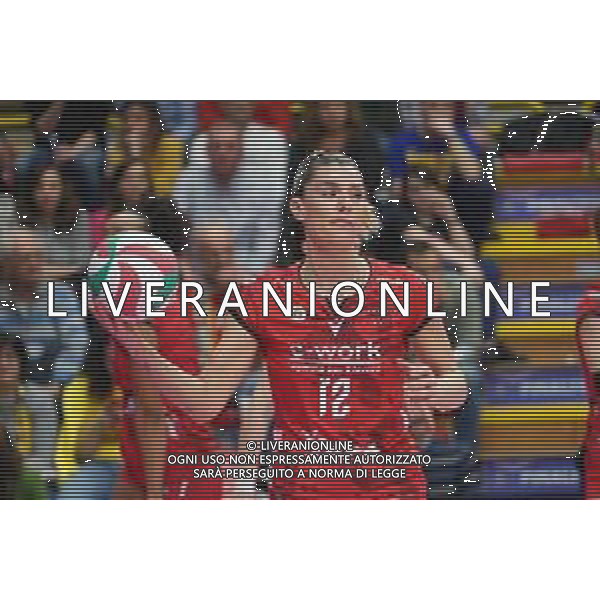 Volley Coppa Italia Femminile 2019/2020 Busto Arsizio, Italia 01/02/2020 Semifinali - Unet E-Work Busto Arsizio vs Saugella Monza Nella foto: Francesca Piccinini, 12 (Unet E-Work Busto Arsizio) FOTO SALVO BARBAGALLO-ALESSIO MARINI-AG ALDO LIVERANI SAS