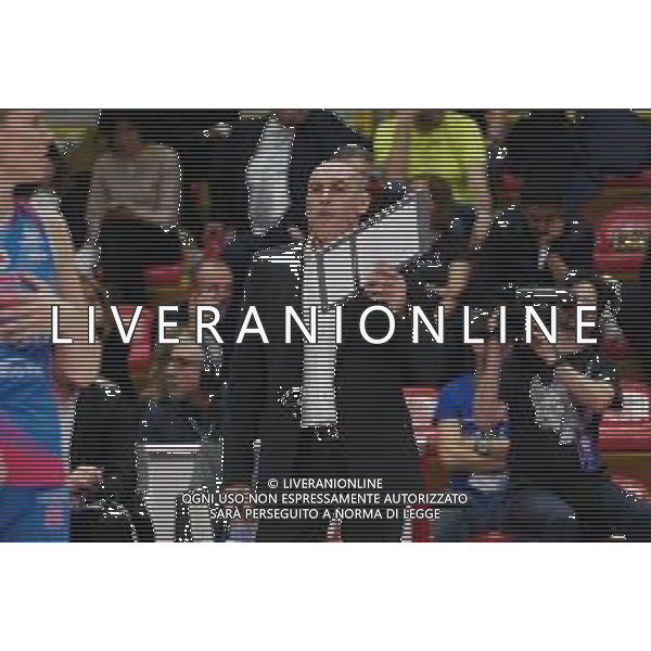 Volley Coppa Italia Femminile 2019/2020 Busto Arsizio, Italia 01/02/2020 Semifinali - Unet E-Work Busto Arsizio vs Saugella Monza Nella foto: Carlo Parisi, Coach (Saugella Monza) FOTO SALVO BARBAGALLO-ALESSIO MARINI-AG ALDO LIVERANI SAS
