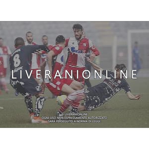 Rimini - Carpi Campionato di calcio serie C girone B 02/02/2020 nella foto: Montanari Andrea (Rimini fc) Biasci Tommaso(Carpi f.c. 1909) ©Claudio Zamagni/Agenzia Aldo Liverani / AGENZIA ALDO LIVERANI SAS
