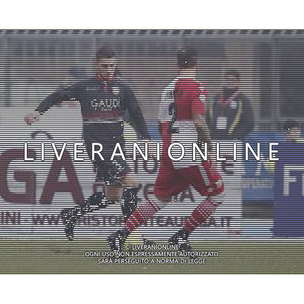 Rimini - Carpi Campionato di calcio serie C girone B 02/02/2020 nella foto: Sarzi Puttini Daniele(Carpi f.c. 1909) Finizzo Mario (Rimini fc) ©Claudio Zamagni/Agenzia Aldo Liverani / AGENZIA ALDO LIVERANI SAS
