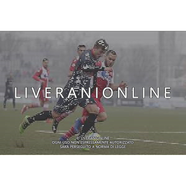 Rimini - Carpi Campionato di calcio serie C girone B 02/02/2020 nella foto: Rossoni Stefano(Carpi f.c. 1909) Finizzo Mario (Rimini fc) ©Claudio Zamagni/Agenzia Aldo Liverani / AGENZIA ALDO LIVERANI SAS