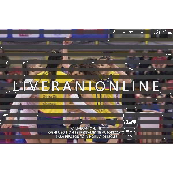 Volley Coppa Italia Femminile 2019/2020 Busto Arsizio, Italia 02/02/2020 Finale Serie A2 - Omag San Giovanni in Marignano vs Delta Informatica Trentino Nella foto: esultanza (Delta Informatica Trentino) FOTO ELISA CALABRESE-ALESSIO MARINI-AG ALDO LIVERANI SAS