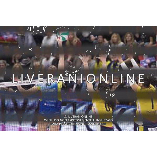 Volley Coppa Italia Femminile 2019/2020 Busto Arsizio, Italia 02/02/2020 Finale Serie A2 - Omag San Giovanni in Marignano vs Delta Informatica Trentino Nella foto: schiacciata di Alice Pamio (Omag S.Giovanni In Marignano) FOTO ELISA CALABRESE-ALESSIO MARINI-AG ALDO LIVERANI SAS