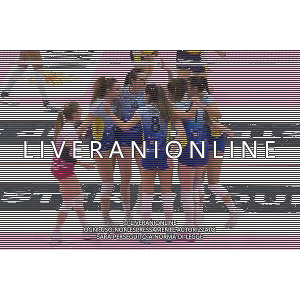 Volley Coppa Italia Femminile 2019/2020 Busto Arsizio, Italia 02/02/2020 Finale Serie A2 - Omag San Giovanni in Marignano vs Delta Informatica Trentino Nella foto: esultanza (Omag S.Giovanni In Marignano) FOTO ELISA CALABRESE-ALESSIO MARINI-AG ALDO LIVERANI SAS