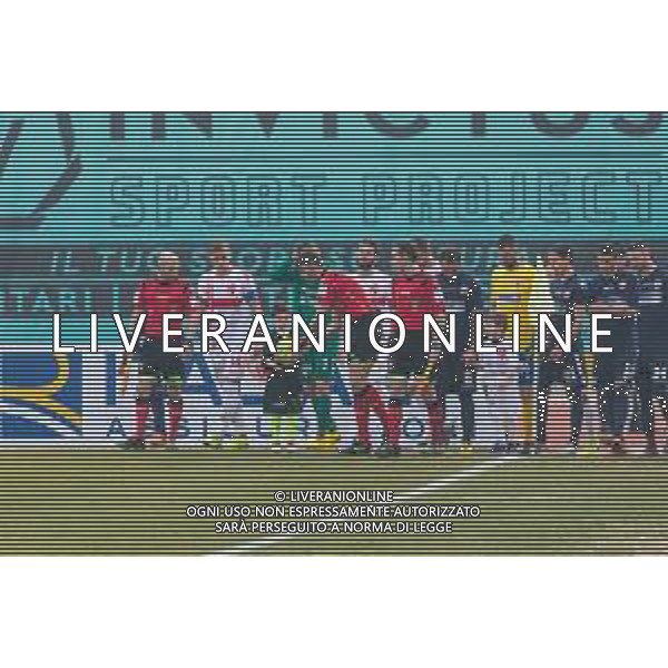 Campionato di Calcio Serie C - Lega Pro 2019/2020 Padova, Italia 02/02/2020 Padova vs Pesaro Nella foto: L\'ingresso in campo delle due squadre FOTO MATTIA RADONI-ALESSIO MARINI-AG ALDO LIVERANI SAS
