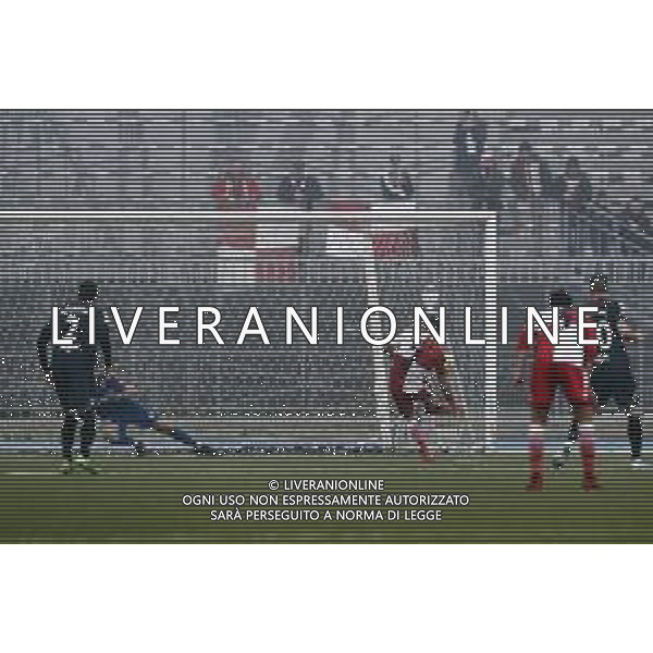 Rimini - Carpi Campionato di calcio serie C girone B 02/02/2020 nella foto: goal su rigore Letizia Antonio (Rimini fc) ©Claudio Zamagni/Agenzia Aldo Liverani / AGENZIA ALDO LIVERANI SAS