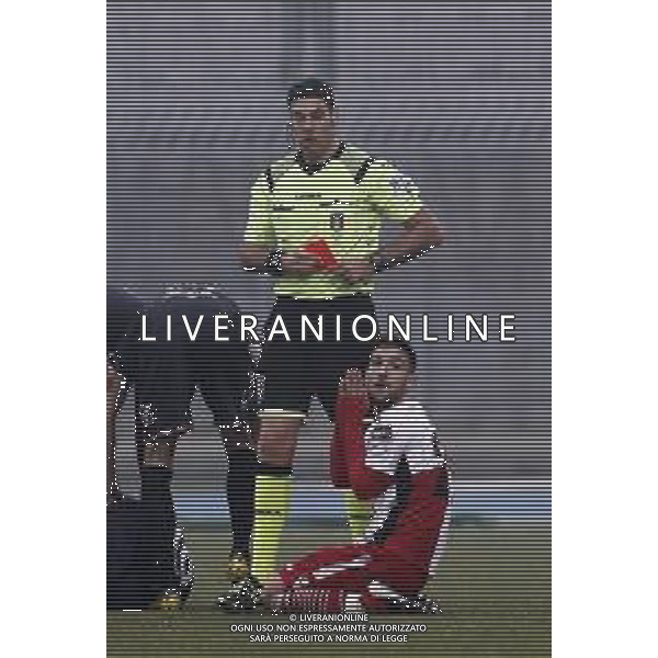 Rimini - Carpi Campionato di calcio serie C girone B 02/02/2020 nella foto: Palma Antonio (Rimini fc) espulsione - arbitro Valerio Maranesi estrae il cartellino rosso ©Claudio Zamagni/Agenzia Aldo Liverani / AGENZIA ALDO LIVERANI SAS