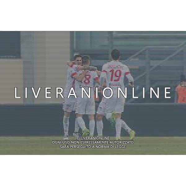 Campionato di Calcio Serie C - Lega Pro 2019/2020 Padova, Italia 02/02/2020 Padova vs Pesaro Nella foto: L\'esultanza di Davide Buglio (Padova) con i compagni di squadra FOTO MATTIA RADONI-ALESSIO MARINI-AG ALDO LIVERANI SAS
