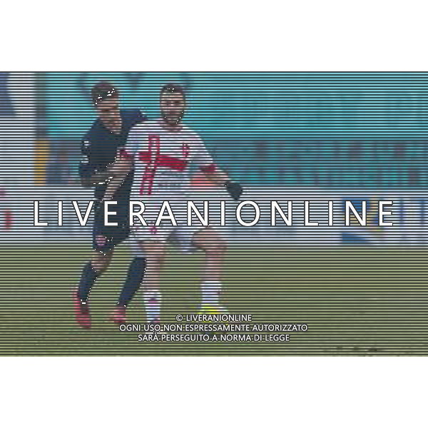 Campionato di Calcio Serie C - Lega Pro 2019/2020 Padova, Italia 02/02/2020 Padova vs Pesaro Nella foto: Tommaso Farabegoli (Vis Pesaro) in azione con Francesco Nicastro (Padova) FOTO MATTIA RADONI-ALESSIO MARINI-AG ALDO LIVERANI SAS