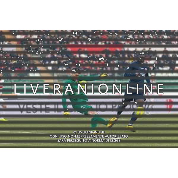 Campionato di Calcio Serie C - Lega Pro 2019/2020 Padova, Italia 02/02/2020 Padova vs Pesaro Nella foto: Il rilancio di Stefano Minelli (Padova) FOTO MATTIA RADONI-ALESSIO MARINI-AG ALDO LIVERANI SAS