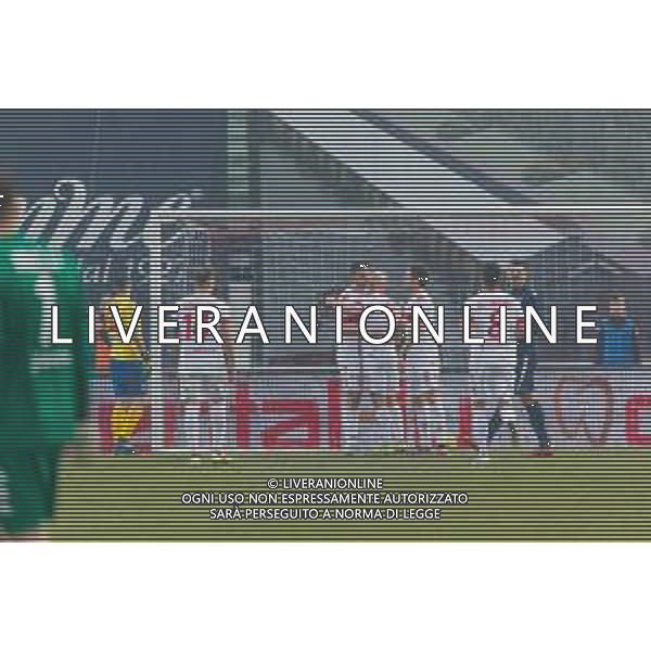 Campionato di Calcio Serie C - Lega Pro 2019/2020 Padova, Italia 02/02/2020 Padova vs Pesaro Nella foto: L\'esultanza di Claudio Santini (Padova) con i compagni FOTO MATTIA RADONI-ALESSIO MARINI-AG ALDO LIVERANI SAS