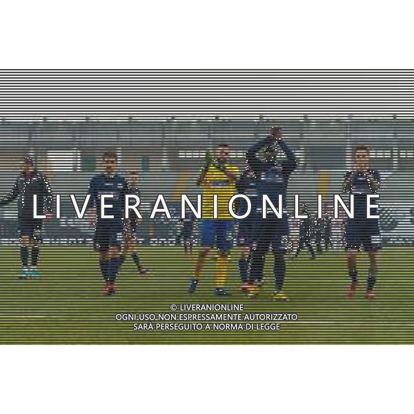 Campionato di Calcio Serie C - Lega Pro 2019/2020 Padova, Italia 02/02/2020 Padova vs Pesaro Nella foto: Il saluto del Vis Pesaro ai tifosi alla fine della partita FOTO MATTIA RADONI-ALESSIO MARINI-AG ALDO LIVERANI SAS