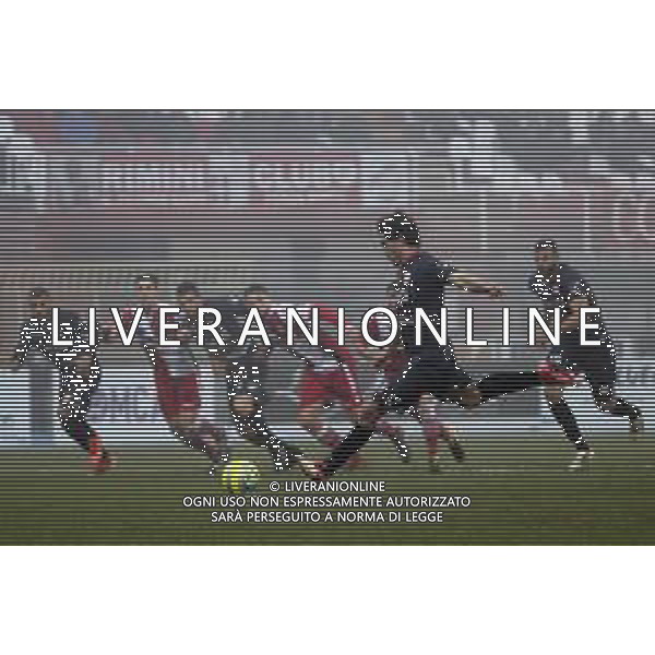 Rimini - Carpi Campionato di calcio serie C girone B 02/02/2020 nella foto: goal Biasci Tommaso(Carpi f.c. 1909) su rigore ©Claudio Zamagni/Agenzia Aldo Liverani