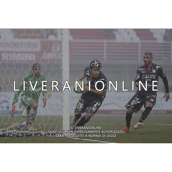 Rimini - Carpi Campionato di calcio serie C girone B 02/02/2020 nella foto: Esultanza Biasci Tommaso(Carpi f.c. 1909) dopo il goal su rigore ©Claudio Zamagni/Agenzia Aldo Liverani