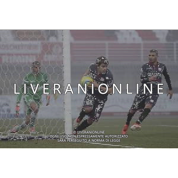 Rimini - Carpi Campionato di calcio serie C girone B 02/02/2020 nella foto: Esultanza Biasci Tommaso(Carpi f.c. 1909) dopo il goal su rigore ©Claudio Zamagni/Agenzia Aldo Liverani