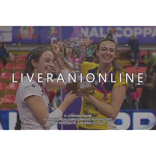 Volley Coppa Italia Femminile 2019/2020 Busto Arsizio, Italia 02/02/2020 Finale Serie A2 - Omag San Giovanni in Marignano vs Delta Informatica Trentino Nella foto: premiazione (Delta Informatica Trentino) FOTO ELISA CALABRESE-ALESSIO MARINI-AG ALDO LIVERANI SAS