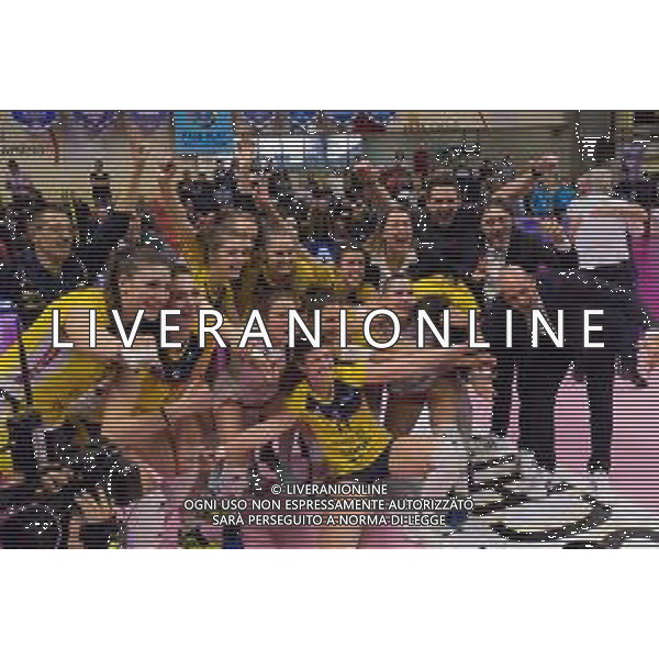 Volley Coppa Italia Femminile 2019/2020 Busto Arsizio, Italia 02/02/2020 Finale Serie A2 - Omag San Giovanni in Marignano vs Delta Informatica Trentino Nella foto: esultanza a fine partita (Delta Informatica Trentino) FOTO ELISA CALABRESE-ALESSIO MARINI-AG ALDO LIVERANI SAS