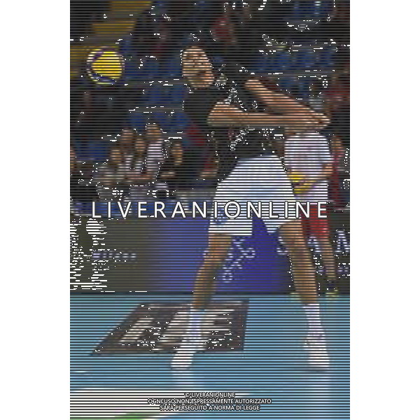 Campionato di Volley Superlega Serie A 2019/2020 Civitanova, Italia 02/02/2020 Cucine Lube Civitanova - Calzedonia Verona Nella foto: Boyer Stephen (Calzedonia Verona) FOTO ROBERTO BARTOMEOLI-ALESSIOMARINI-AG ALDO LIVERANI SAS