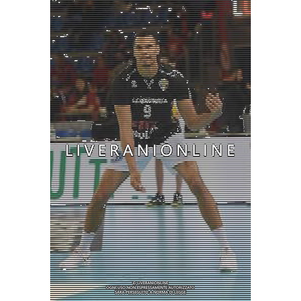 Campionato di Volley Superlega Serie A 2019/2020 Civitanova, Italia 02/02/2020 Cucine Lube Civitanova - Calzedonia Verona Nella foto: Boyer Stephen (Calzedonia Verona) FOTO ROBERTO BARTOMEOLI-ALESSIOMARINI-AG ALDO LIVERANI SAS