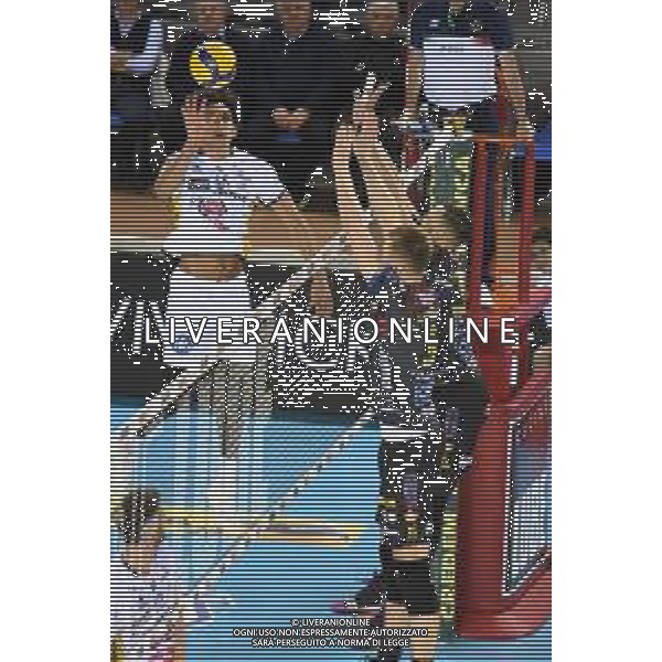 Campionato di Volley Superlega Serie A 2019/2020 Civitanova, Italia 02/02/2020 Cucine Lube Civitanova - Calzedonia Verona Nella foto: Attacco Chavers Corey (Calzedonia Verona) FOTO ROBERTO BARTOMEOLI-ALESSIOMARINI-AG ALDO LIVERANI SAS
