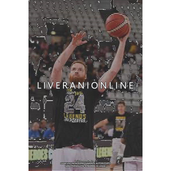 Campionato di Basket Serie A 2019/2020 Roma, Italia 02/02/2020 Virtus Roma vs OriOra Pistoia Nella foto: Giovanni PINI ala (Virtus Roma) riscaldamento con maglia Kobe Bryant
