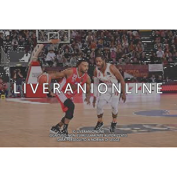 Campionato di Basket Serie A 2019/2020 Roma, Italia 02/02/2020 Virtus Roma vs OriOra Pistoia Nella foto: Zabian Dowdell (OriOra Pistoia) e Jerome DYSON guardia (Virtus Roma) FOTO CARLO CAPPUCCITTI-ALESSIO MARINI-AG ALDO LIVERANI SAS